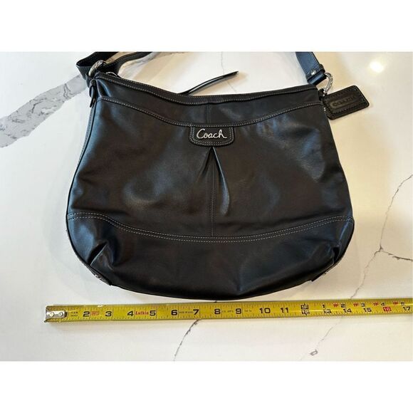 COACH Park Black Leather Shoulder/Crossbody Purse NEVER USED - Picture 6 of 8
